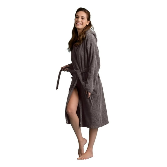 Women's Deluxe Cotton Hooded Robe - Extra Soft & Absorbent