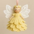 thumbnail image 6 of dajkiuy DIY Crochet Angel Ornament Kit, Crochet Craft Kit for Beginners, Christmas Tree Decoration, Crochet Doll Hanging Ornament, Home Party Decor, 6 of 9