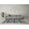 thumbnail image 3 of Ahgly Company Indoor Round Abstract Gray Modern Area Rugs, 8' Round, 3 of 4