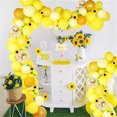 thumbnail image 4 of Kit de arco de guirnalda de globos de girasol para decoración de baby shower para niñas o niños, globos amarillos de 18.0 in, 10.0 in, 5.0 in, vid de girasol para decoraciones de fiesta de girasol JAMW Sencillez, 4 of 5