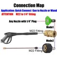 thumbnail image 3 of Pressure Washer Adapter Set, Quick Connect Gun to Wand, M22, 3 of 3