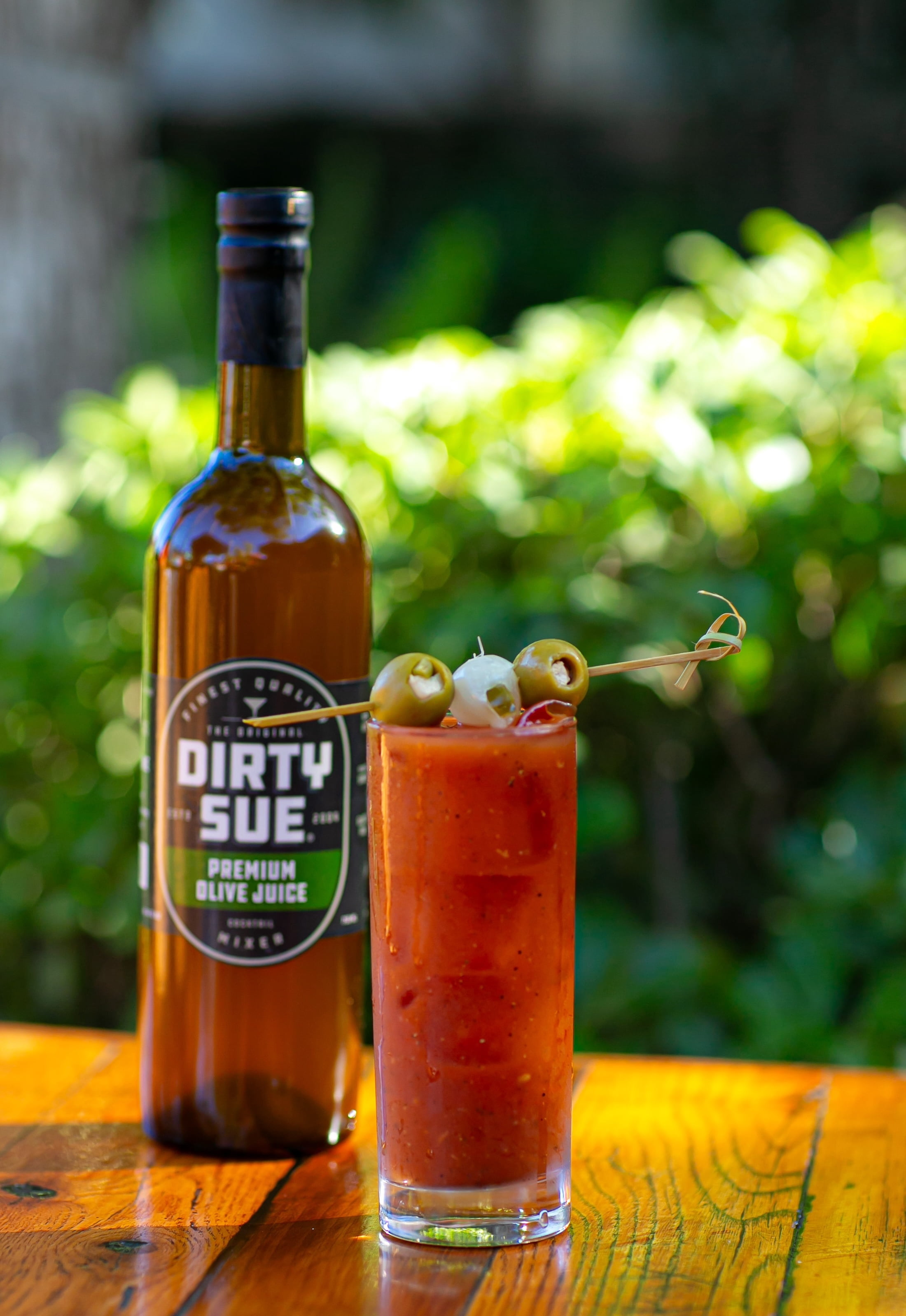 Dirty Sue Premium Olive Juice, Dirty Martini Mix, Cocktail Mixer, Olive Brine, Twice Filtered, Glass Bottle with Cork, 12.7 fl oz