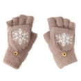 thumbnail image 3 of Kid Gloves Winter Fluffy Warm Mittens Girls Knit Gloves for Ages 7-18 Years Girls, 3 of 3