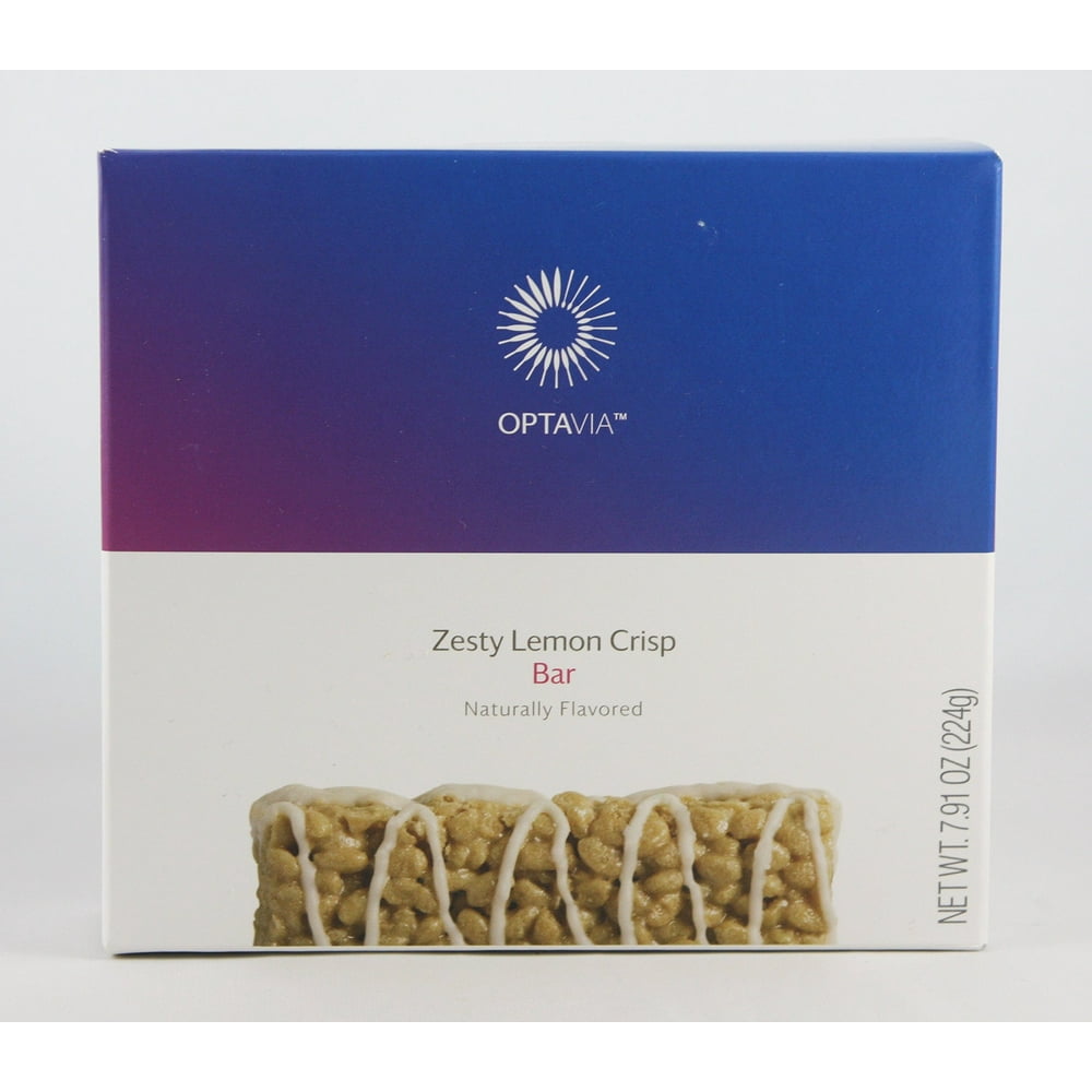 Optavia Zesty Lemon Crisp Bars 7 Servings