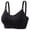 Black, variant on CHENHANN Women's Maternity Nursing Bra Front Closure Wireless Seamless Plus Size S
