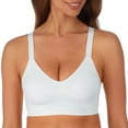 thumbnail image 5 of Ellen Tracy Super Soft Wirefree Smooth Microfiber Comfort Bra (White/Pink, S), 5 of 5