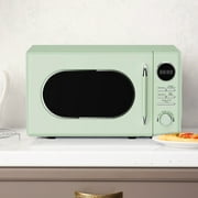 Magic Chef 0.7 Cubic Feet 700W Classic Retro Countertop Microwave, Green