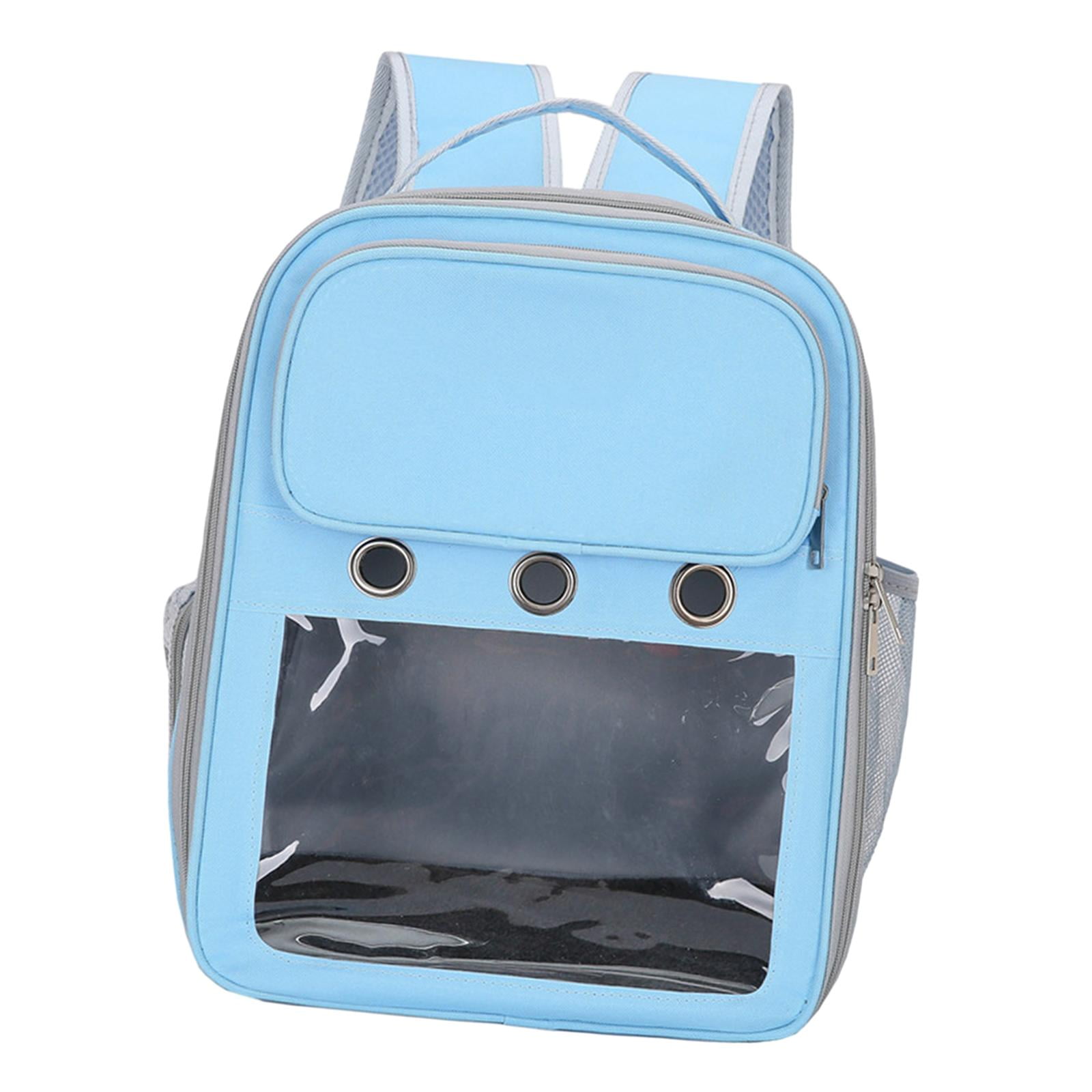 Cat Backpack Carrier Pet Hiking Backpack for Small Medium Dogs Cats Oxford Cloth Clear Window Carrying Bag for Camping
