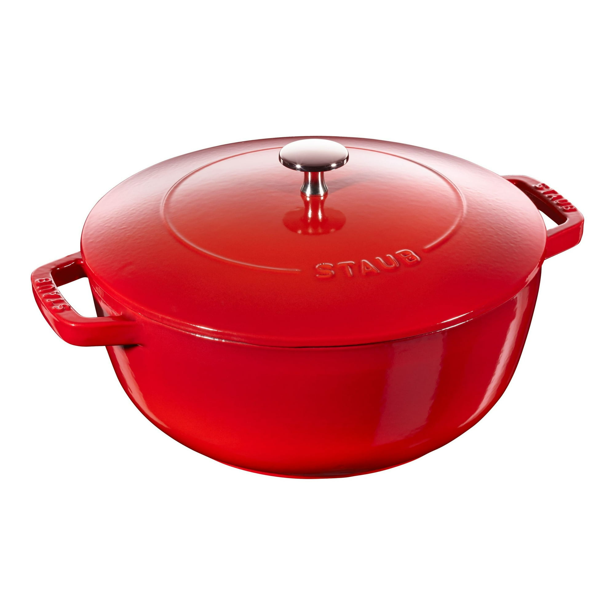 Staub La Cocotte 4.8 L Cast Iron Round French Oven, Cherry