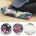 thumbnail image 2 of Paisley Meditation Cushion, Boho Floor Pillow for Sitting and Yoga, Square Pillow 22 x 22, 2 of 7