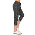 thumbnail image 3 of ALWAYS Capri Jogger Pants, Women's Casual Slim Sweatpants, Black L, 3 of 7
