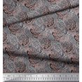 thumbnail image 3 of Soimoi Modal Satin Fabric Brush Stroke Abstract Fabric Prints by Yard 42 Inch Wide, 3 of 3