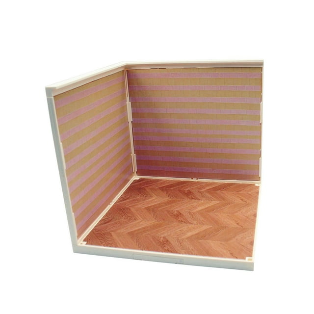 HILABEE 1/12 Backdrop Show Display Organizer Parking Lot Model for Vehicle Scene Toy B