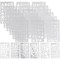 thumbnail image 2 of 24Pcs Letter Stencils English Alphabet Stencils Hollow Painting Templates DIY Scrapbook Graffiti Stencils, 2 of 7