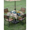 thumbnail image 5 of Square Outdoor Tablecloth with Umbrella Hole Blue Truck Yellow Sunflower Outside Table Cloth Waterproof Patio Table Cover Summer Botanical Grey Plaid Zipper Tablecloths for Picnic Camping 54x54 Inch, 5 of 8