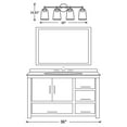 thumbnail image 6 of KAWOTI Bathroom Vanity Light over Mirror, Modern Wall Light with Clear Glass Shades(Black), 6 of 7