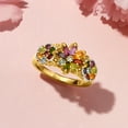 thumbnail image 4 of Ross-Simons 1.34 ct. t.w. Multi-Gemstone Floral Ring in 18kt Gold Over Sterling, Women's, Adult, 4 of 8