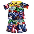 thumbnail image 1 of 2023 nuevos conjuntos de niños de manga corta de verano de dibujos animados vengadores niños pantalones cortos pijamas trajes Marvel ropa traje 3-8 YS (3T-4T) Gao Jinjia LED, 1 of 2