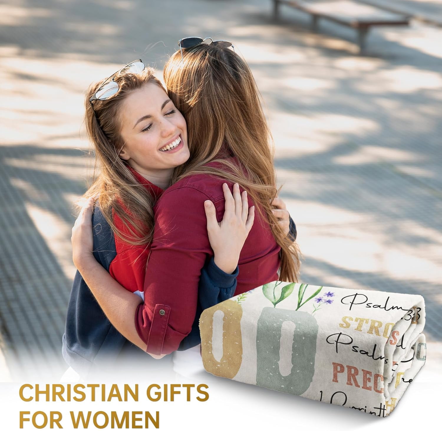 SteadStyle Christian Gifts for Women Birthday Inspirational Floral Throw Religious Christmas Birthday Gift Christian Blanket for Mom Sister Friend Girl Baptism Confirmation Spiritual Gift
