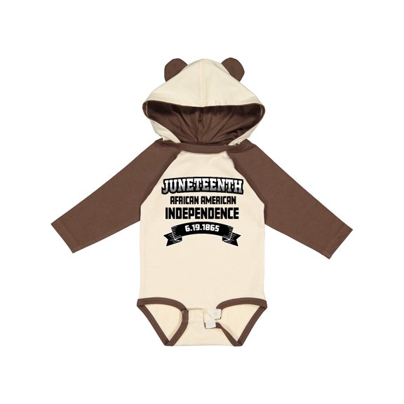 Inktastic African American Independence Juneteenth Boys or Girls Long Sleeve Baby Bodysuit