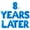 Blue, variant on Letter Balloons - 8 YEARS LATER 16" Inch Alphabet Letters Foil Mylar Balloon 8th Birthday Party Banner (Blue)