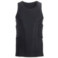 thumbnail image 1 of Topeter Men’s Padded Compression Shirt Sports Protective Vest Rash Guard Soccer Basketball Training Tank Top (Black 2XL), 1 of 4