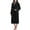 Black, variant on Fleece Robes for Women Winter Plush Long Bathrobes Soft Cozy Fluffy Premium Sleepwear Housecoats