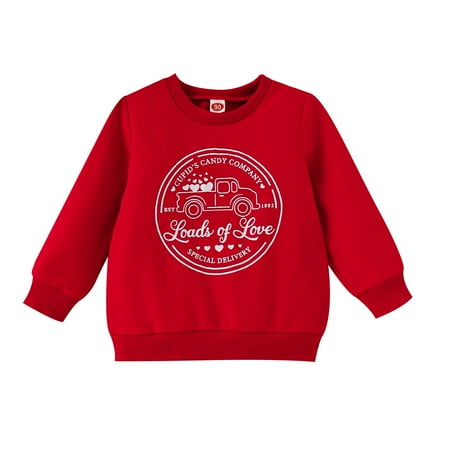 

ASEIDFNSA Sparkly Shirts for Girls Teenager Sweaters Kids Toddler Baby Girls Boys Autumn Winter Valentine‘S Day Print Sweatshirt Pullover Cotton Long Sleeve Hoodie Clothes
