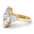 thumbnail image 4 of Forever Jewels 2Ct Marquise Cut Moissanite Women Engagement Ring 14K Yellow Gold Plated, 4 of 5