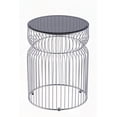 thumbnail image 2 of ET901 Chrome Finish Metal Nested Base with Tinted Tempered Glass Top 21" End Table, 2 of 7