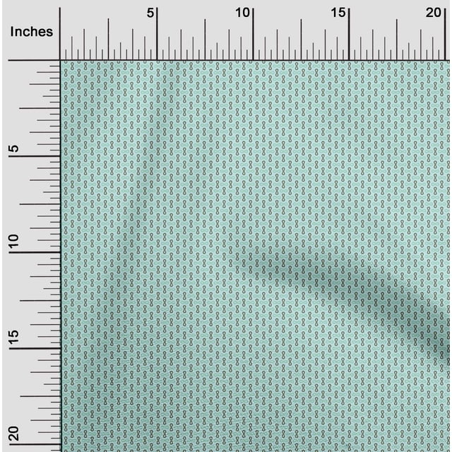 oneOone Polyester Lycra Baby Blue Fabric Maze Style Geometric Craft Projects Decor Fabric Printed by The Yard 56 Inch Wide