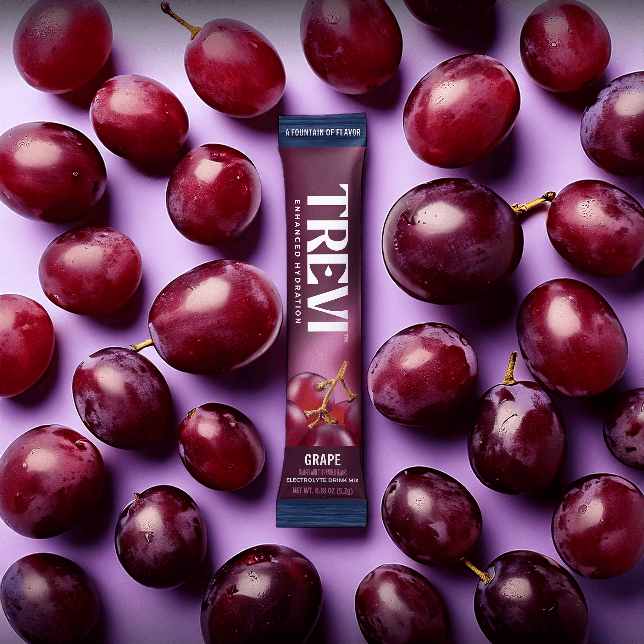 Trevi Sugar Free Electrolyte Drink Mix - 7 Count Grape