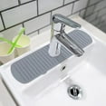 thumbnail image 5 of 1pcs Silicone Faucet Mat Splash Guard Water Catcher Protector Bathroom Balcony Kitchen Sink Countertop Drip Catcher Tray Tools, 5 of 9