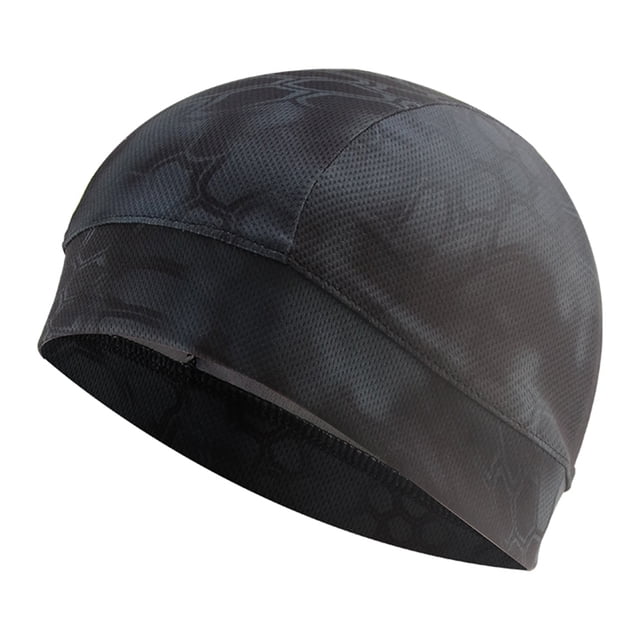 Turbante Deportivo Turbante Deportivo Bicicleta Gorra con forro para casco de ciclismo al aire libre, protector solar a prueba de viento, sombrero con patrón de pitón (1)