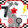 thumbnail image 2 of Decoración de fiesta de cumpleaños de un coche de carreras unificado con rayo, 2 of 7