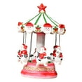 thumbnail image 4 of Carrusel navideño con figuras de Papá iluminadas. Adorno navideño coleccionable y original para estudio, estantería o escritorio., 4 of 8