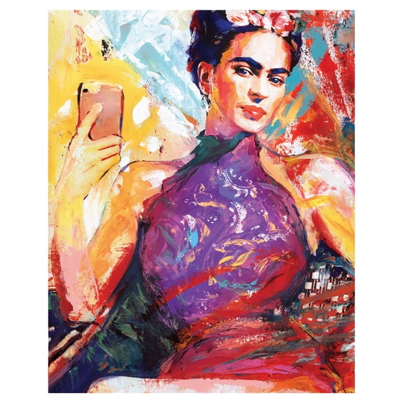Frida Selfie by Willowbrook Fine Art Canvas Art Print