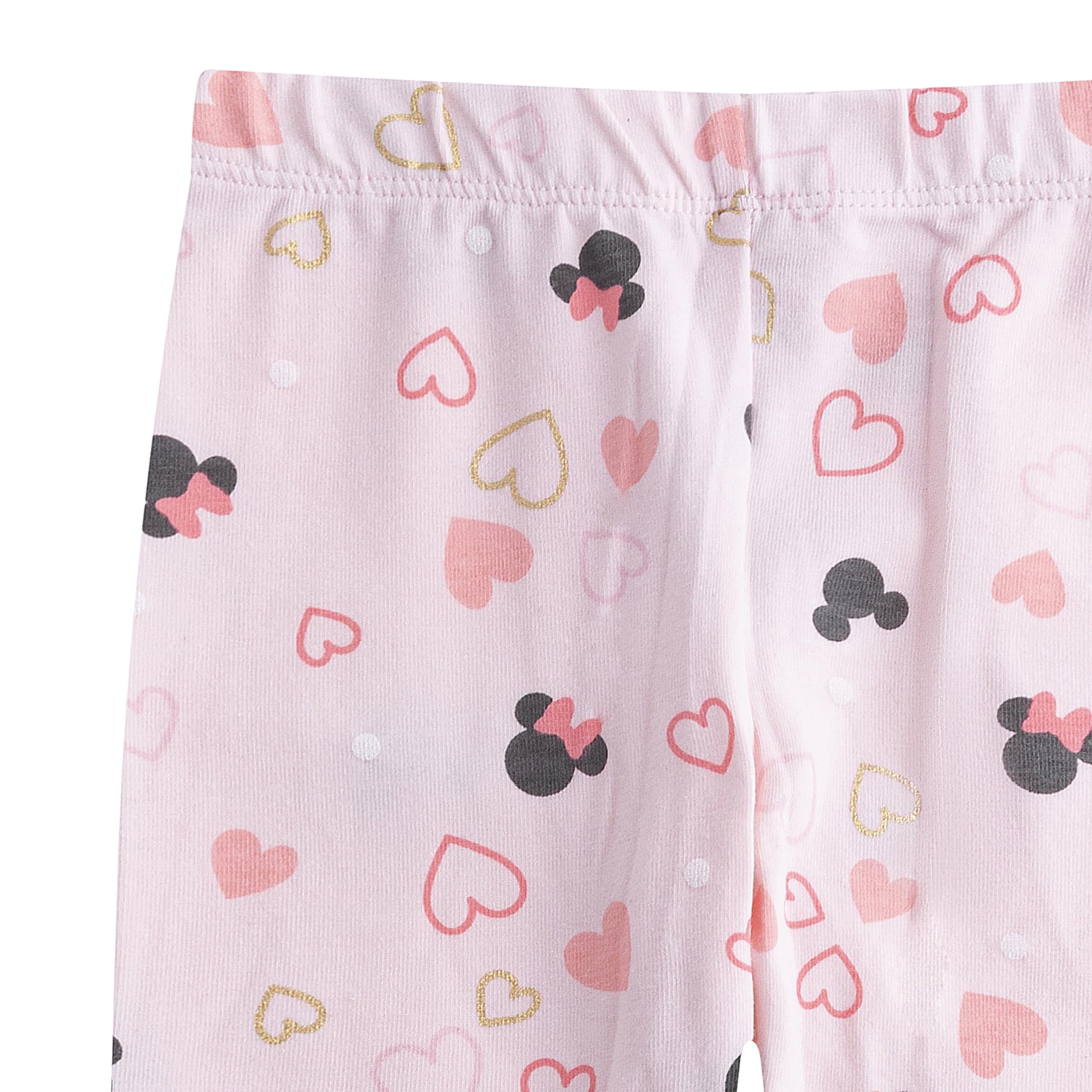 Disney Minnie Mouse Shirt, Vest and Legging Pants Outfit (Girls), 3 Piece Set, Sizes 2T-6X
