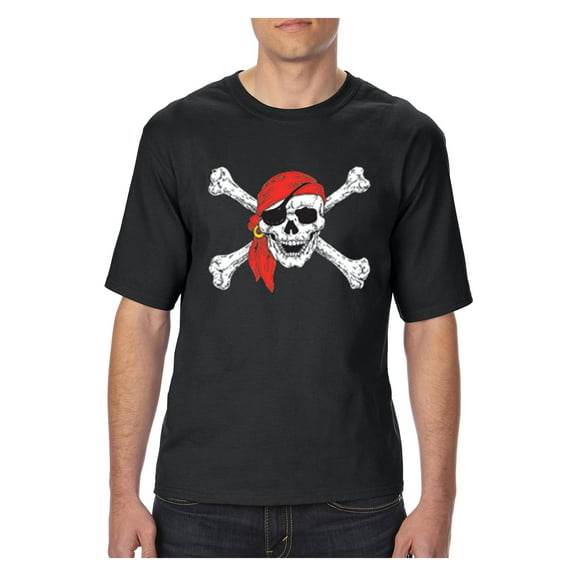 IWPF - Big Men's T-Shirt - Jolly Roger Skull & Crossbones