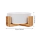 thumbnail image 2 of BESTYASH 1Jgo Elevado Para De Cerámica Con Soporte De Madera Para Evitar Derrames Y Facilitar Digestión, 2 of 6