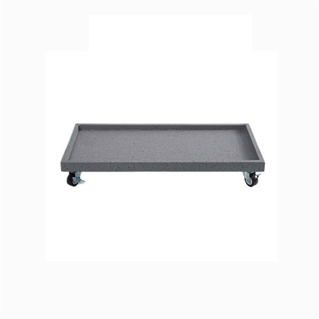 Platillo grande móvil con ruedas for plantas, bandeja rectangular for macetas, ideal for jardinería doméstica.