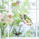 thumbnail image 5 of 8 hojas de calcomanías de pared con diseño de plantas, colibríes, flores y mariposas, vinilo adhesivo para ventana, impermeable, extraíble., 5 of 9