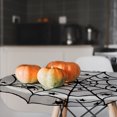 thumbnail image 4 of LHNFT 3Pcs Halloween Spider Web Round Tablecloth - Black Lace Table Topper 40 x 40 Inch - Star Runner Cover for Dining Centerpiece Decorations, 4 of 5
