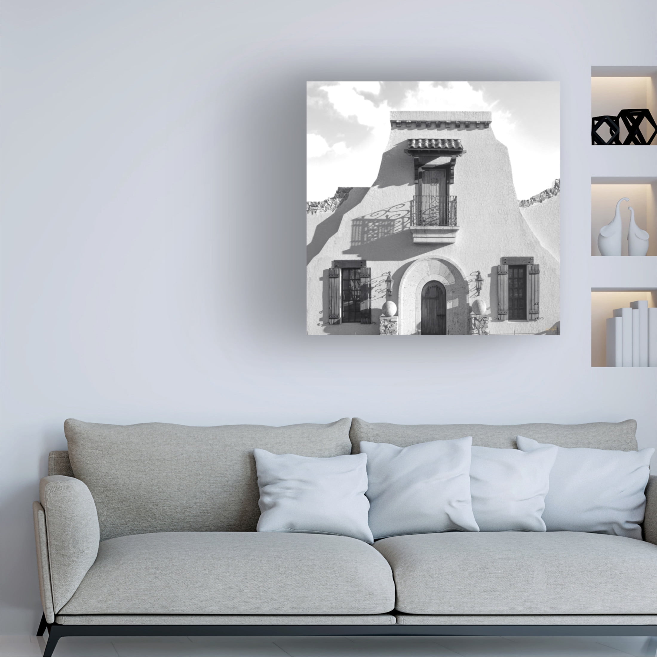 Canvas Wall Art - Life BeautifuLEE 'Old World Glamour' Wall Art for Living Room, Bedroom, or Office Décor by Trademark Fine Art - 18 x 18 Inches