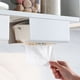thumbnail image 5 of Under Cabinet Paper Towel Holder Adhesive Tape Space Saving Sturdy ABS Wall Mounted Tissue Box for Home Kitchen Bedroom, 5 of 5