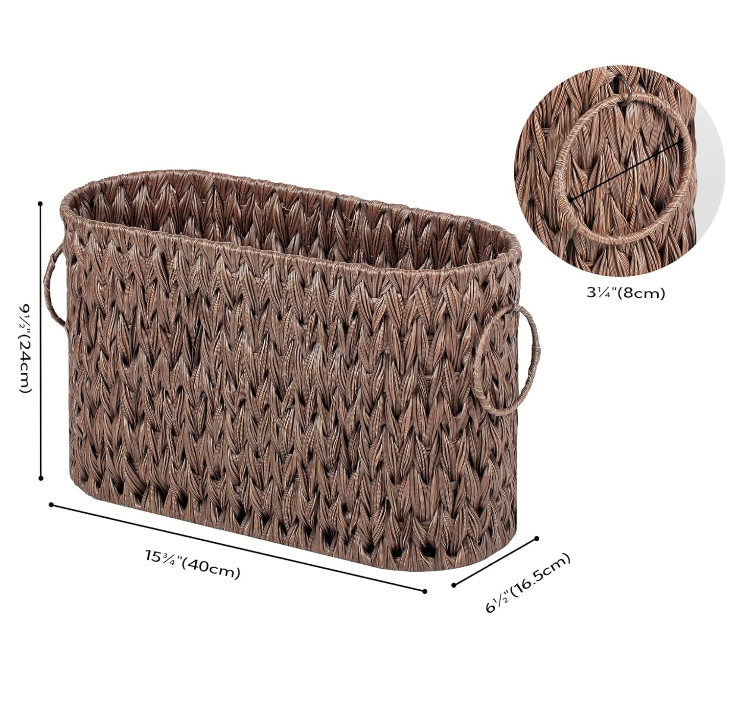 Toilet Paper Storage, Toilet Paper Basket for Bathroom, Toilet Paper Organizer for 6 Mega Rolls, Toilet Paper Holder Free Standing, Wicker Basket for Bathroom Storage