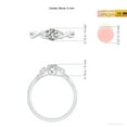 thumbnail image 5 of ANGARA Natural 0.5 Ct. Diamond Solitaire Ring in Sterling Silver for Women (Ring Size: 4.5), 5 of 10