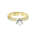 thumbnail image 2 of Women's 1 1/2ct Diamond Eternity Engagement Setting 14K Solid Yellow Gold, 2 of 3