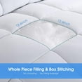 thumbnail image 2 of All Season Queen Size Comforter Set Premium GSM Soft Quilted Down Alternative Comforter+ Pillow Shams with Corner TabsMachine Washable Queen（ * ）, 2 of 6