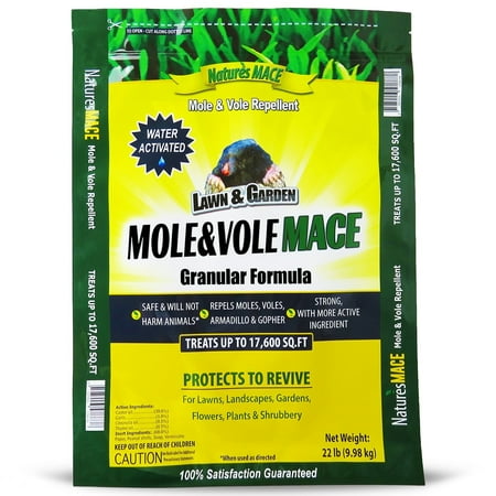 Nature's Mace Mole & Vole Repellent Granular, 22 lbs